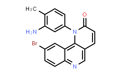 CAS No. 1415565-13-7, 1-(3-Amino-4-methylphenyl)-9-bromobenzo[h][1,6]naphthyridin-2(1H)-one