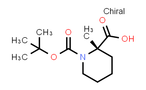 CAS No. 1415566-31-2, (S)-1-(tert-butoxycarbonyl)-2-methylpiperidine-2-carboxylic acid