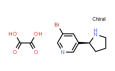 CAS No. 1415566-33-4, (S)-3-bromo-5-(pyrrolidin-2-yl)pyridine oxalate