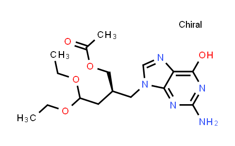 CAS No. 1415566-34-5, (R)-2-((2-amino-6-hydroxy-9H-purin-9-yl)methyl)-4,4-diethoxybutyl acetate