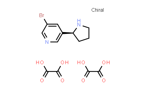 CAS No. 1415566-39-0, (S)-3-bromo-5-(pyrrolidin-2-yl)pyridine dioxalate