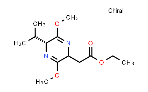 CAS No. 1415566-75-4, ethyl 2-((5R)-5-isopropyl-3,6-dimethoxy-2,5-dihydropyrazin-2-yl)acetate