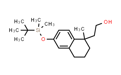 CAS No. 1415610-91-1, 1-Naphthaleneethanol, 6-[[(1,1-dimethylethyl)dimethylsilyl]oxy]-1,2,3,4-tetrahydro-1-methyl-
