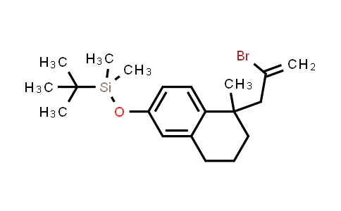 CAS No. 1415611-04-9, Naphthalene, 1-(2-bromo-2-propen-1-yl)-6-[[(1,1-dimethylethyl)dimethylsilyl]oxy]-1,2,3,4-tetrahydro-1-methyl-