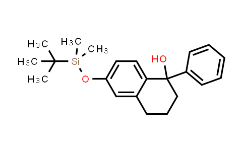 CAS No. 1415611-11-8, 1-Naphthalenol, 6-[[(1,1-dimethylethyl)dimethylsilyl]oxy]-1,2,3,4-tetrahydro-1-phenyl-