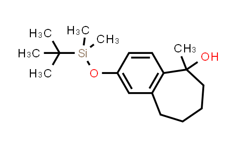 CAS No. 1415611-14-1, 5H-Benzocyclohepten-5-ol, 2-[[(1,1-dimethylethyl)dimethylsilyl]oxy]-6,7,8,9-tetrahydro-5-methyl-