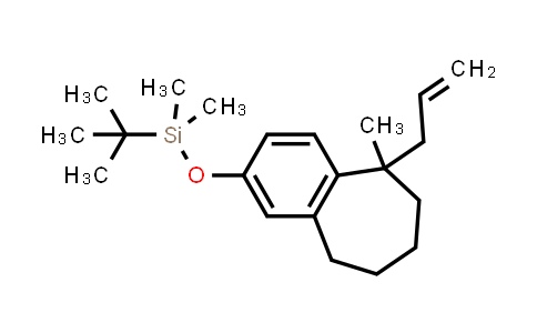 CAS No. 1415611-15-2, 5H-Benzocycloheptene, 2-[[(1,1-dimethylethyl)dimethylsilyl]oxy]-6,7,8,9-tetrahydro-5-methyl-5-(2-propen-1-yl)-