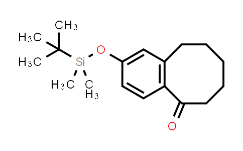 CAS No. 1415611-20-9, 5(6H)-Benzocyclooctenone, 2-[[(1,1-dimethylethyl)dimethylsilyl]oxy]-7,8,9,10-tetrahydro-