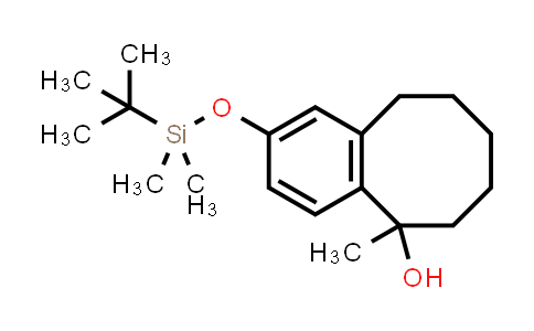CAS No. 1415611-21-0, 5-Benzocyclooctenol, 2-[[(1,1-dimethylethyl)dimethylsilyl]oxy]-5,6,7,8,9,10-hexahydro-5-methyl-