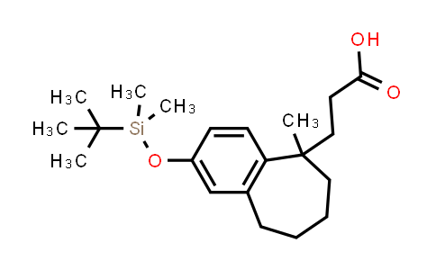 CAS No. 1415611-31-2, 5H-Benzocycloheptene-5-propanoic acid, 2-[[(1,1-dimethylethyl)dimethylsilyl]oxy]-6,7,8,9-tetrahydro-5-methyl-