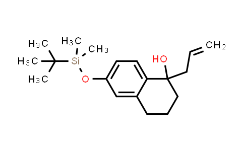 CAS No. 1415611-39-0, 1-Naphthalenol, 6-[[(1,1-dimethylethyl)dimethylsilyl]oxy]-1,2,3,4-tetrahydro-1-(2-propen-1-yl)-