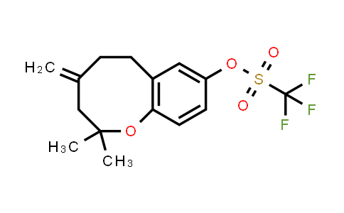 CAS No. 1415611-80-1, Methanesulfonic acid, 1,1,1-trifluoro-, 3,4,5,6-tetrahydro-2,2-dimethyl-4-methylene-2H-1-benzoxocin-8-yl ester