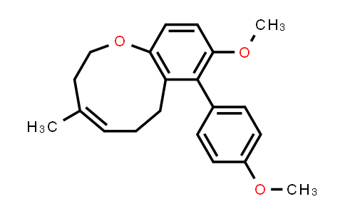 CAS No. 1415611-92-5, 1-Benzoxonin, 2,3,6,7-tetrahydro-9-methoxy-8-(4-methoxyphenyl)-4-methyl-, (4Z)-