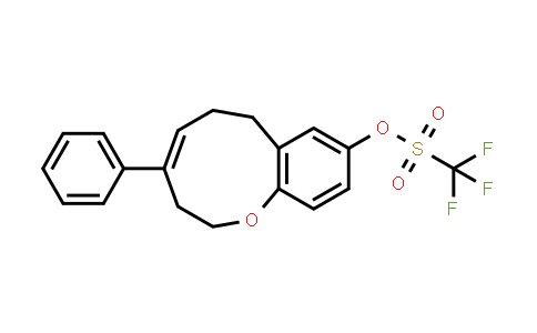 CAS No. 1415612-01-9, Methanesulfonic acid, 1,1,1-trifluoro-, (4E)-2,3,6,7-tetrahydro-4-phenyl-1-benzoxonin-9-yl ester