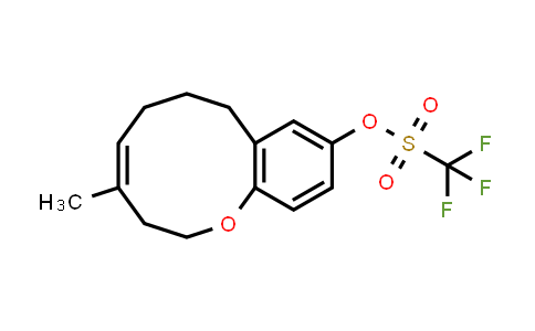 CAS No. 1415612-04-2, Methanesulfonic acid, 1,1,1-trifluoro-, (4Z)-3,6,7,8-tetrahydro-4-methyl-2H-1-benzoxecin-10-yl ester