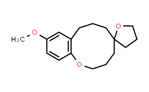 CAS No. 1415612-48-4, Spiro[2H-1-benzoxecin-5(6H),2'(3'H)-furan], 3,4,4',5',7,8-hexahydro-10-methoxy-