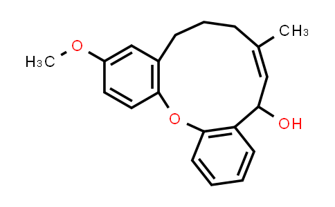 CAS No. 1415612-58-6, Dibenz[b,j]oxacycloundecin-5-ol, 5,8,9,10-tetrahydro-12-methoxy-7-methyl-, (6E)-
