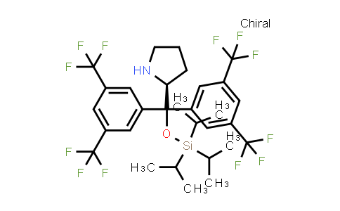 CAS No. 1415760-15-4, (S)​-2-​[Bis[3,​5-​bis(trifluoromethyl)​phenyl]​[[trisisopropylsilyl]​oxy]​methyl]​pyrrolidine