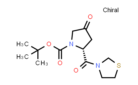 CAS No. 1415908-67-6, (R)-tert-butyl 4-oxo-2-(thiazolidine-3-carbonyl)pyrrolidine-1-carboxylate