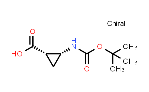 CAS No. 1415964-02-1, Cyclopropanecarboxylic acid, 2-[[(1,1-dimethylethoxy)carbonyl]amino]-, (1S,2R)-