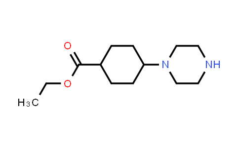 CAS No. 1416126-62-9, 4-(Piperazin-1-yl)cyclohexanecarboxylic acid ethyl ester
