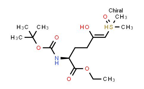 CAS No. 1416134-58-1, (S)-ethyl 2-((tert-butoxycarbonyl)amino)-6-(dimethylhydrosulfinyl)-5-hydroxyhex-5-enoate