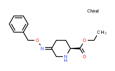 CAS No. 1416134-60-5, (S,E)-ethyl 5-((benzyloxy)imino)piperidine-2-carboxylate