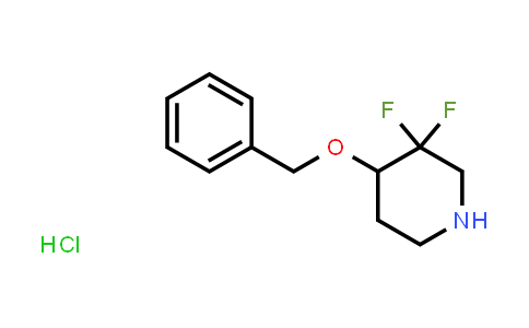 CAS No. 1416440-29-3, 4-(Benzyloxy)-3,3-difluoropiperidine hydrochloride