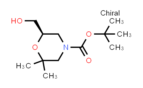 CAS No. 1416444-68-2, tert-Butyl (R)-6-(hydroxymethyl)-2,2-dimethylmorpholine-4-carboxylate