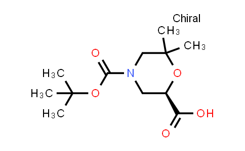 CAS No. 1416445-02-7, (R)-4-(Tert-Butoxycarbonyl)-6,6-dimethylmorpholine-2-carboxylic acid