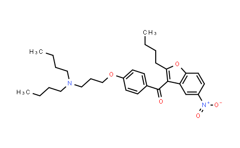 CAS No. 141645-23-0, (2-Butyl-5-nitrobenzofuran-3-yl)(4-(3-(dibutylamino)propoxy)phenyl)methanone