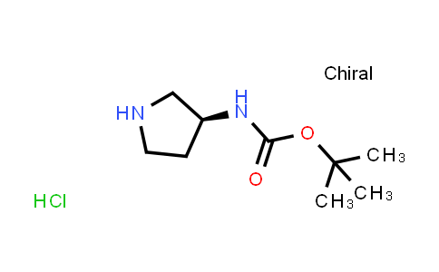 CAS No. 1416450-61-7, tert-Butyl N-[(3S)-pyrrolidin-3-yl]carbamate hydrochloride