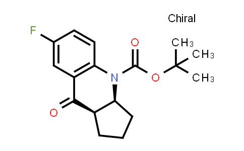 CAS No. 1416585-31-3, (3aS,9aR)-tert-Butyl 7-fluoro-9-oxo-3,3a,9,9a-tetrahydro-1H-cyclopenta[b]quinoline-4(2H)-carboxylate