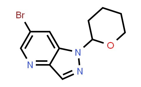 CAS No. 1416713-01-3, 6-Bromo-1-(tetrahydro-2H-pyran-2-yl)-1H-pyrazolo[4,3-b]pyridine