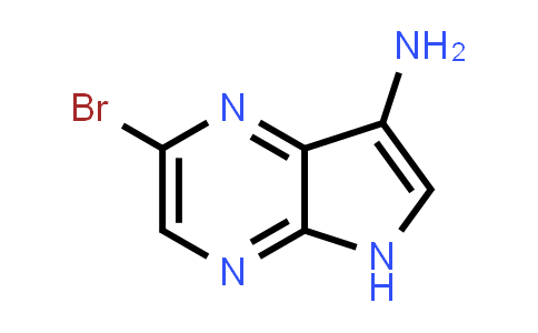 CAS No. 1416740-17-4, 2-Bromo-5H-pyrrolo[2,3-b]pyrazin-7-amine