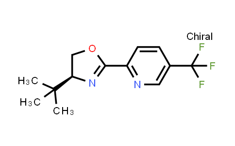 CAS No. 1416819-91-4, 2-[(4S)-4-(1,1-Dimethylethyl)-4,5-dihydro-2-oxazolyl]-5-(trifluoromethyl)pyridine
