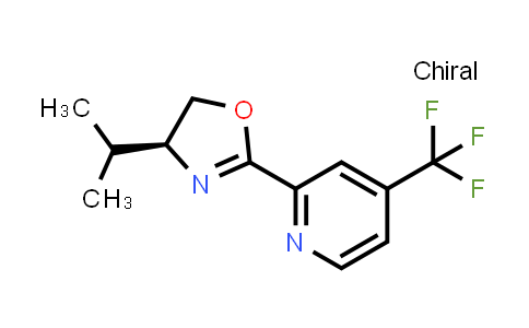 CAS No. 1416820-34-2, (S)-4-Isopropyl-2-(4-(trifluoromethyl)pyridin-2-yl)-4,5-dihydrooxazole
