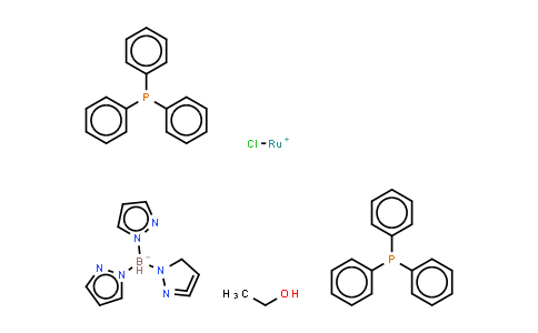 CAS No. 141686-21-7, Chloro[hydrotris(pyrazol-1-yl)borato]bis(triphenylphosphine)ruthenium(II) ethanol adduct