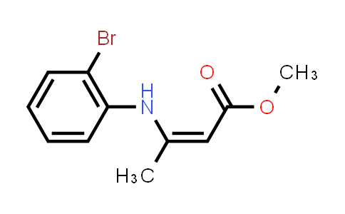 CAS No. 1416879-34-9, 2-Butenoic acid, 3-[(2-bromophenyl)amino]-, methyl ester, (2Z)-