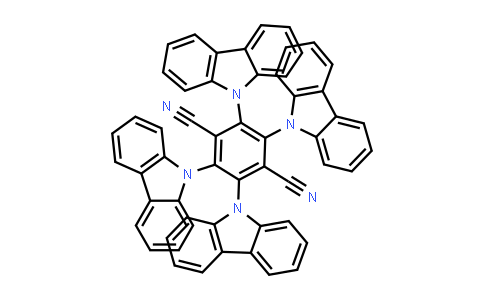 CAS No. 1416881-53-2, 2,3,5,6-Tetrakis(carbazol-9-yl)-1,4-dicyanobenzene