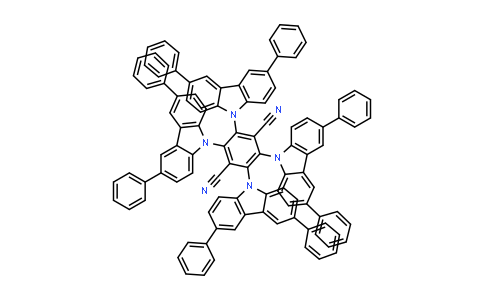 CAS No. 1416881-55-4, 2,3,5,6-tetrakis(3,6-diphenylcarbazol-9-yl)-1,4-dicyanobenzene