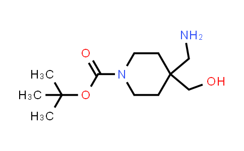 CAS No. 1416984-76-3, tert-Butyl 4-(aminomethyl)-4-(hydroxymethyl)piperidine-1-carboxylate