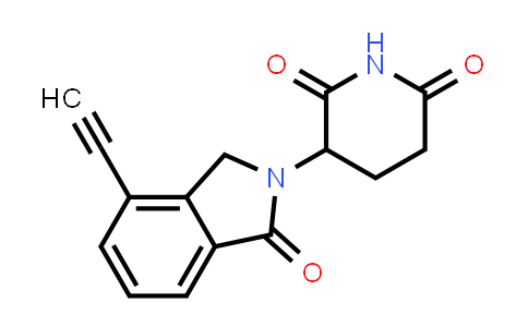 CAS No. 1416990-26-5, 3-(4-Ethynyl-1-oxoisoindolin-2-yl)piperidine-2,6-dione