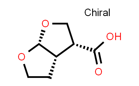 CAS No. 1417405-44-7, (3R,3aS,6aR)-Hexahydrofuro[2,3-b]furan-3-carboxylic acid