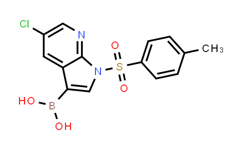 CAS No. 1417422-00-4, [5-Chloro-1-(4-methylbenzenesulfonyl)-1H-pyrrolo[2,3-b]pyridin-3-yl]boronic acid