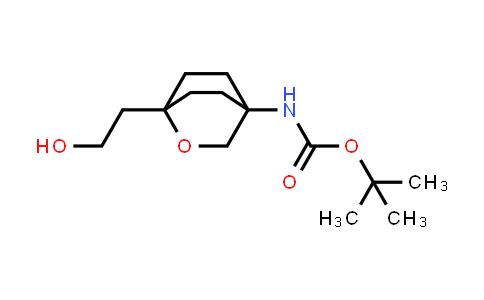 CAS No. 1417551-57-5, tert-Butyl (1-(2-hydroxyethyl)-2-oxabicyclo[2.2.2]octan-4-yl)carbamate