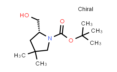CAS No. 1417743-45-3, (R)-tert-Butyl 2-(hydroxymethyl)-4,4-dimethylpyrrolidine-1-carboxylate