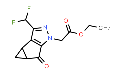 CAS No. 1417983-30-2, Ethyl 2-(3-(difluoromethyl)-5-oxo-3b,4,4a,5-tetrahydro-1H-cyclopropa[3,4]cyclopenta[1,2-c]pyrazol-1-yl)acetate
