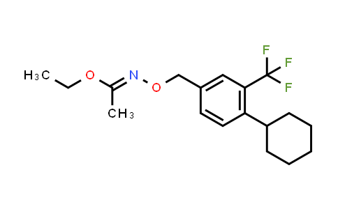CAS No. 1418144-65-6, N-[[4-Cyclohexyl-3-(trifluoromethyl)phenyl]methoxy]ethanimidic acid ethyl ester