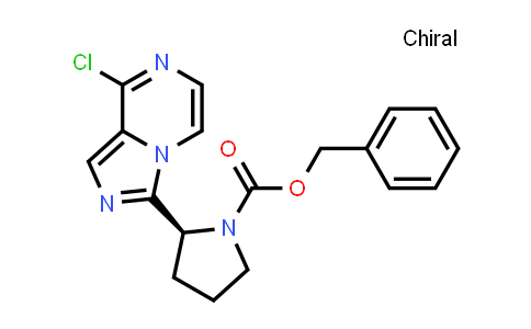 CAS No. 1418307-18-2, benzyl (2S)-2-{8-chloroimidazo[1,5-a]pyrazin-3-yl}pyrrolidine-1-carboxylate